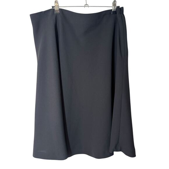 NWT Vince Camuto Black A Line Mini Skirt 14W Work Career Simple Minimal Classic - Picture 1 of 6